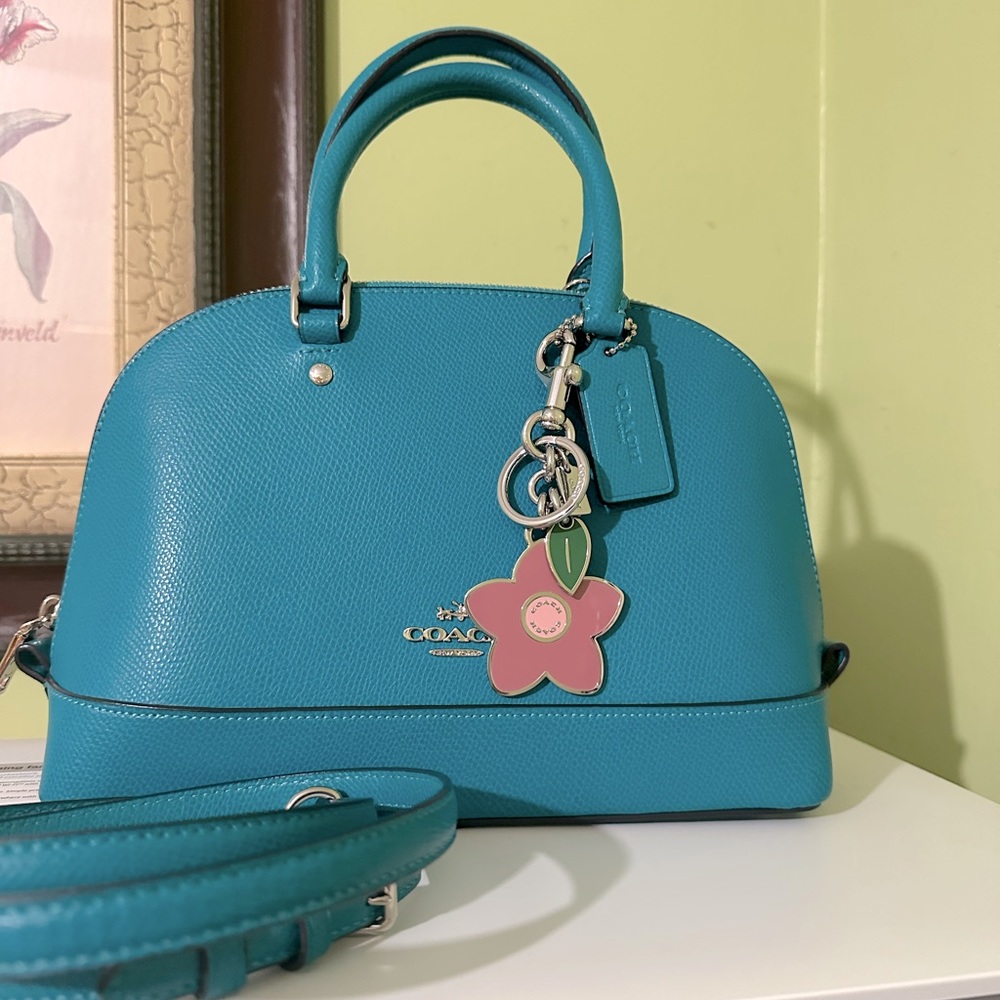 🐎💙 Coach mini sierra 💙🐎Bag with strap excellent condition Rare color